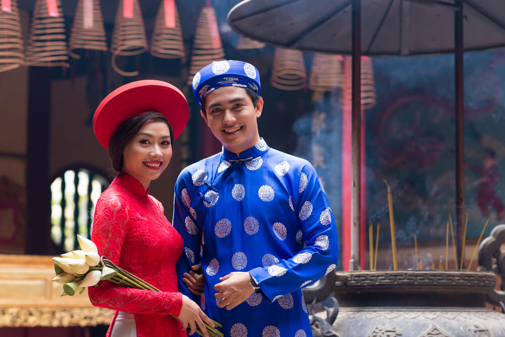 mariage vietnam ao dai