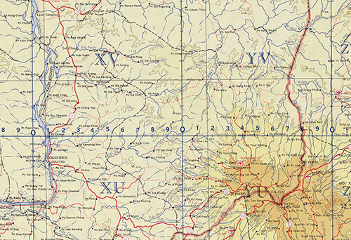 Carte de la province de Mondulkiri