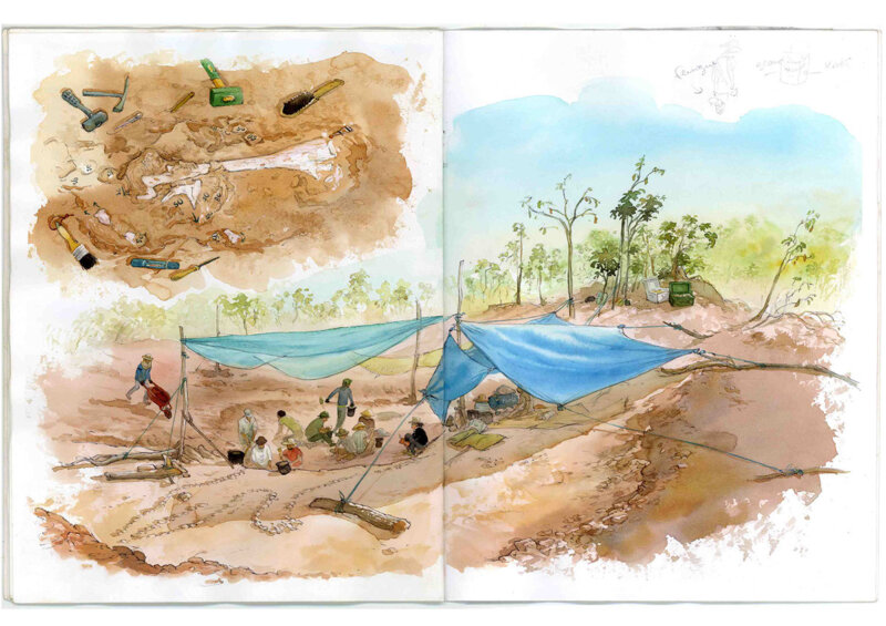 Les fouilles de Ban Kalum par Mazan, 2012