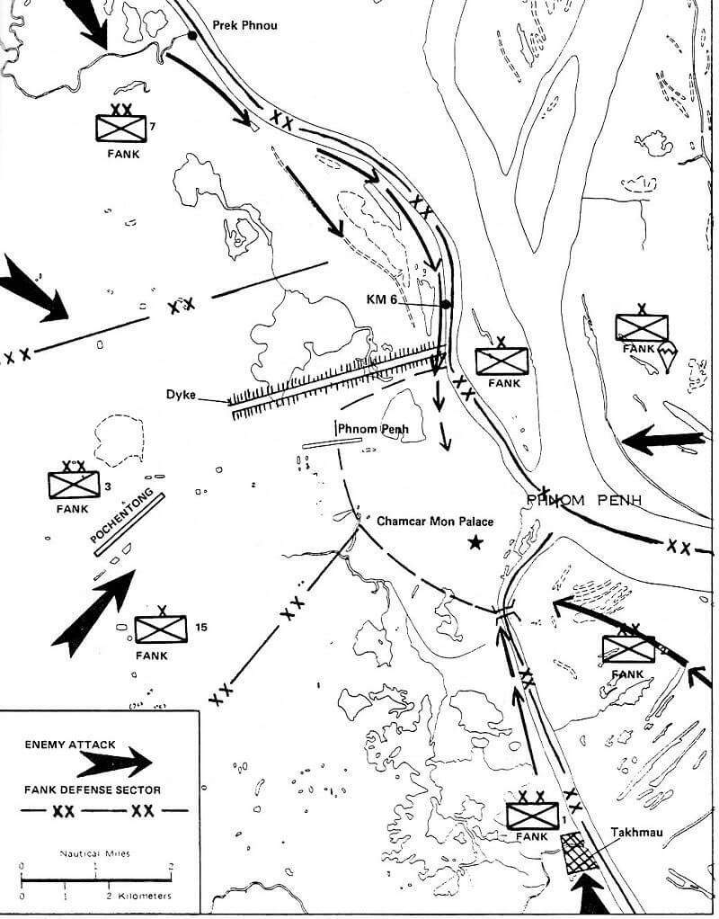 chute phnom penh carte armée