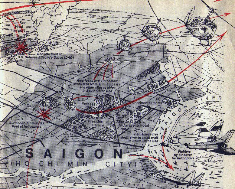 carte chute saigon