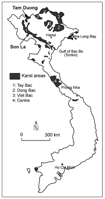 carte karst vietnam