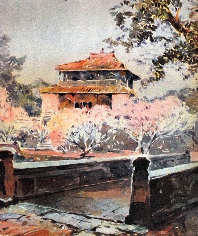 Aquarelle de Marius Hubert Robert