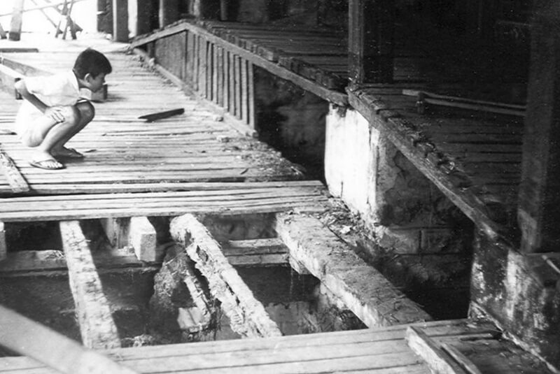 pont couvert hoi an rénovation archives 1986