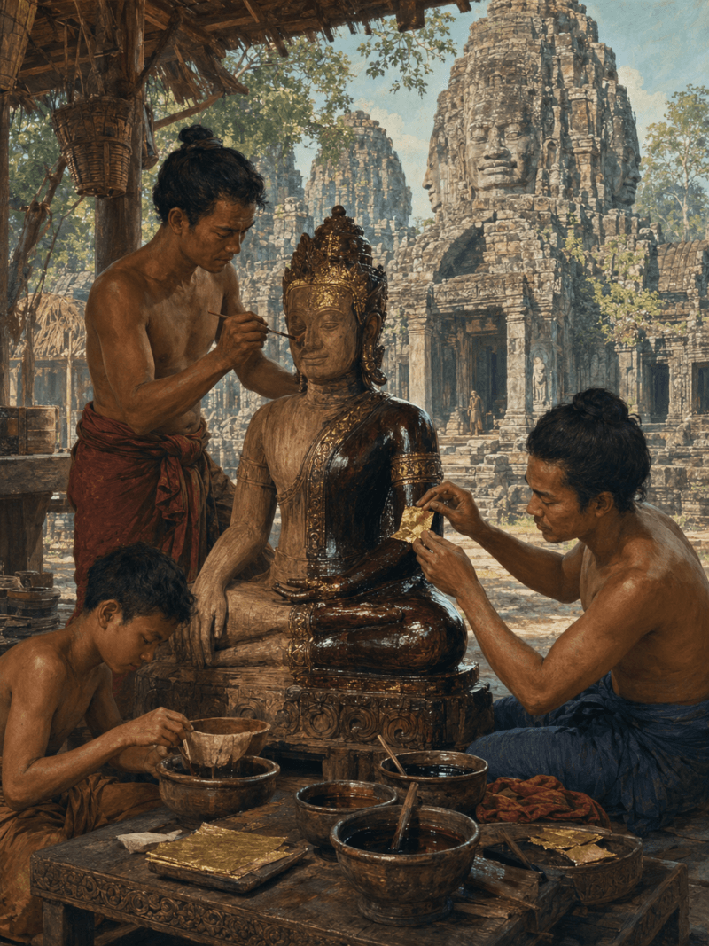 Atelier de laque et d'or d'Angkor