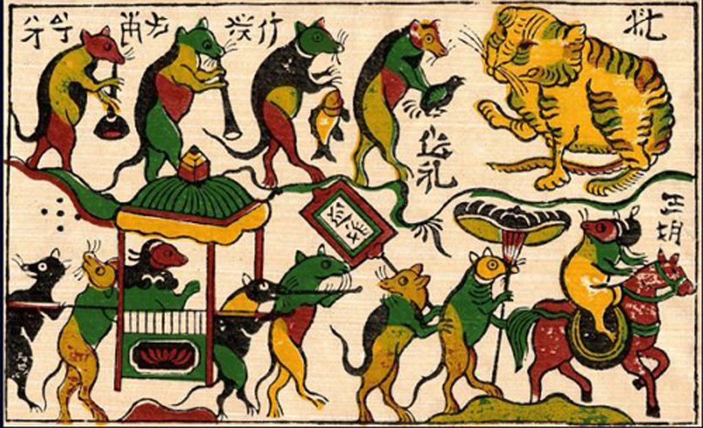 Mariage des souris - un tableau très connu du village Dong Ho Mariage des souris - un tableau très connu du village Dong Ho