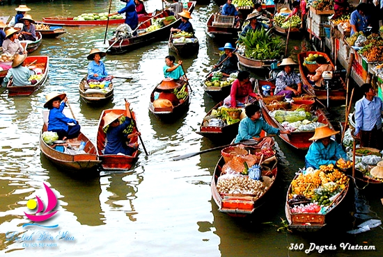Marché flottant de Cai Be Marché flottant de Cai Be