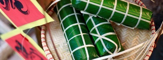 Le banh chung, gâteau traditionnel pendant le Tet du Vietnam