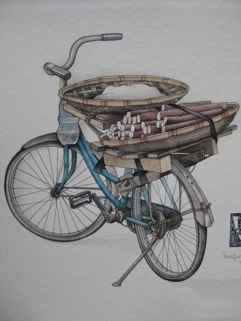 Le vélo du marché de Truc Bach (Hanoi)