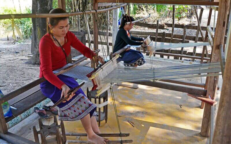tissage traditionnel soie